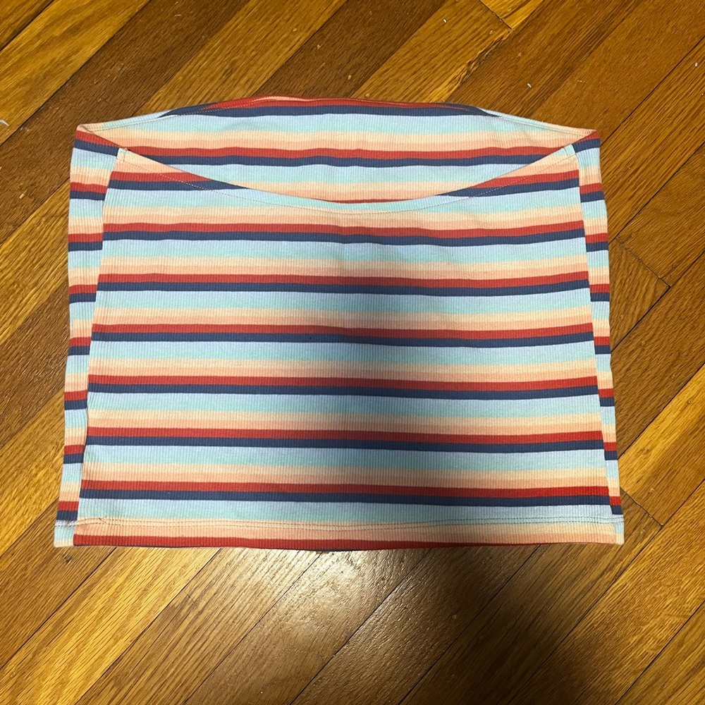 Multi colored tube top